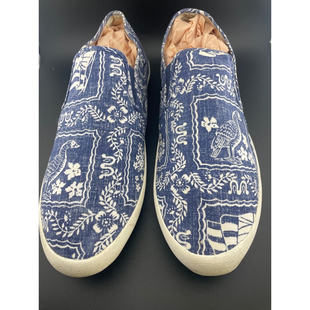 Reyn Spooner Seavees Baja Slip On Shoes Mens 13 Blue Hawaiian Print - Picture 4 of 12